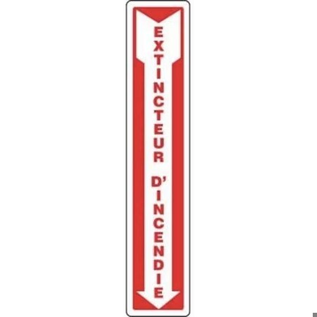 Accuform FIRE SAFETY SIGN  FRENCH 18 in  X 4 in FRMFXG545VS
